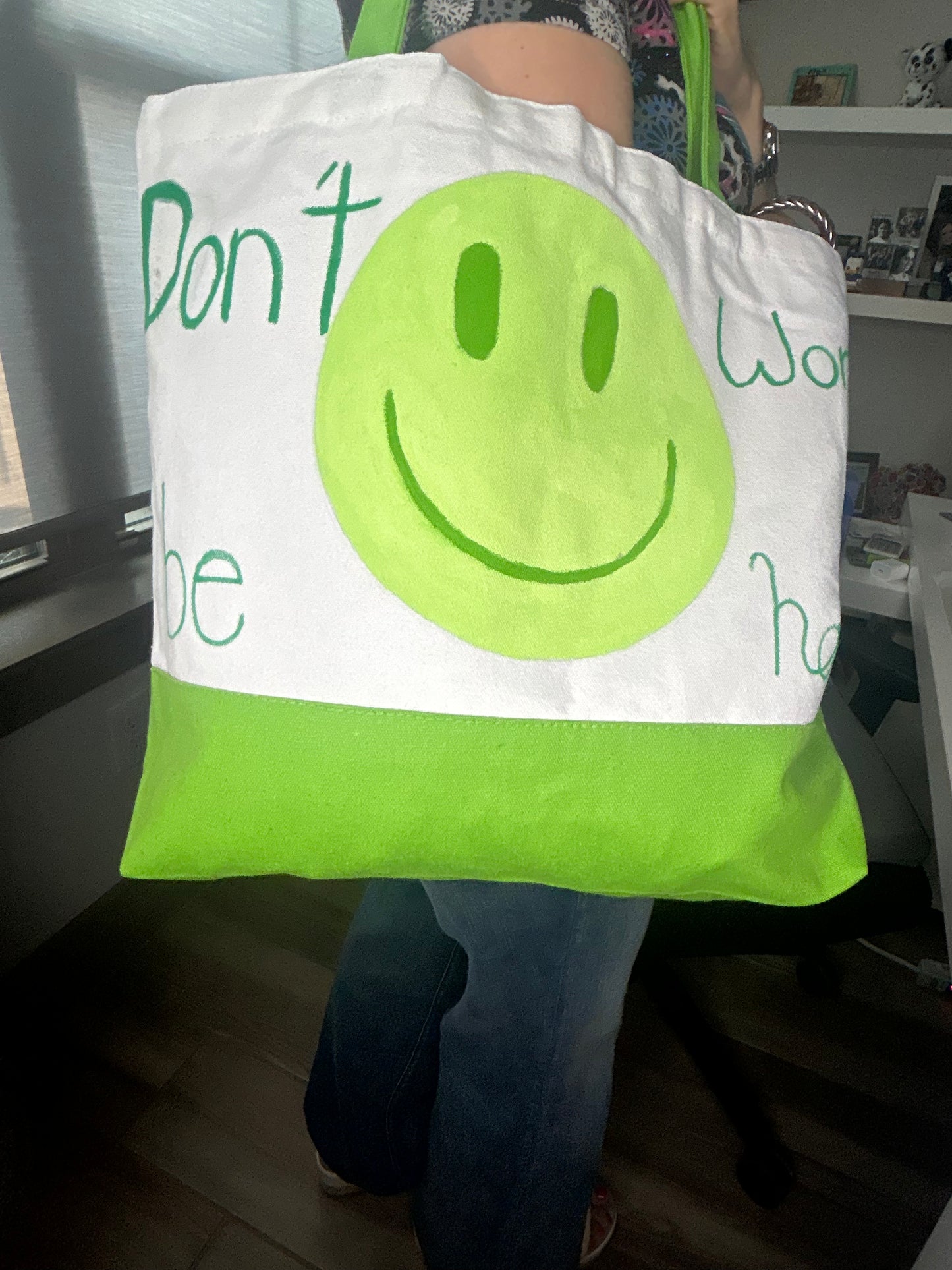 Don´t Worry Be Happy Tote (Green)